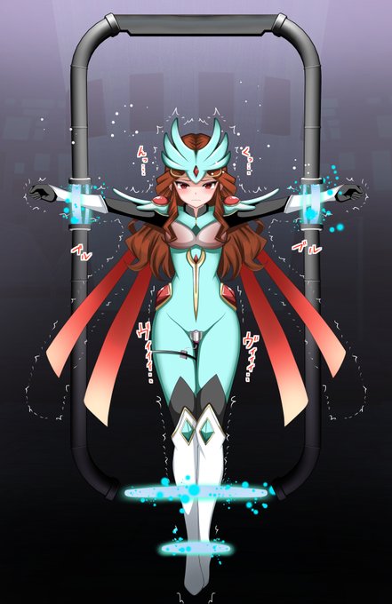 ご依頼作品を納品しましたので公開しま～す #イナズマイレブン #夏未 拘束柱に磔にされた状態でローター責め 耐えてる顔もイっちゃった顔もどっちもかわいい #Skeb依頼募集中