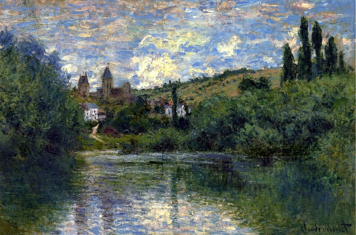 Vetheuil - 1880 #artbots #monet