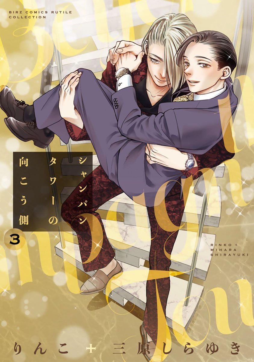 ちるちる内で試し読みできます！👍

『#シャンパンタワーの向こう側 3』りんこ＋三原しらゆき
chil-chil.net/goodsDetail/go… 
ホストクラブ「ヘブン」で頂点を極めた煌夜は、電撃引退後、「リューズ」で唯一無二のきらめきを纏う優雅と恋人同士に。