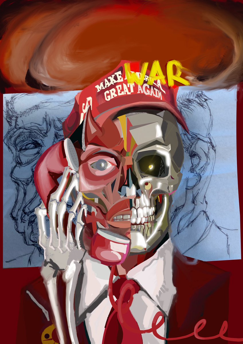 arista2099's tweet photo. In an era of madness and global crisis, of harshness and violence, of totalitarianism and distrust… this is a call to the artists of the space.
Publish. Publish a work that renounces the madness and denounces the distrust
This is Mine.
Red Phone7Trump." https://t.co/DrlqAVsOnW