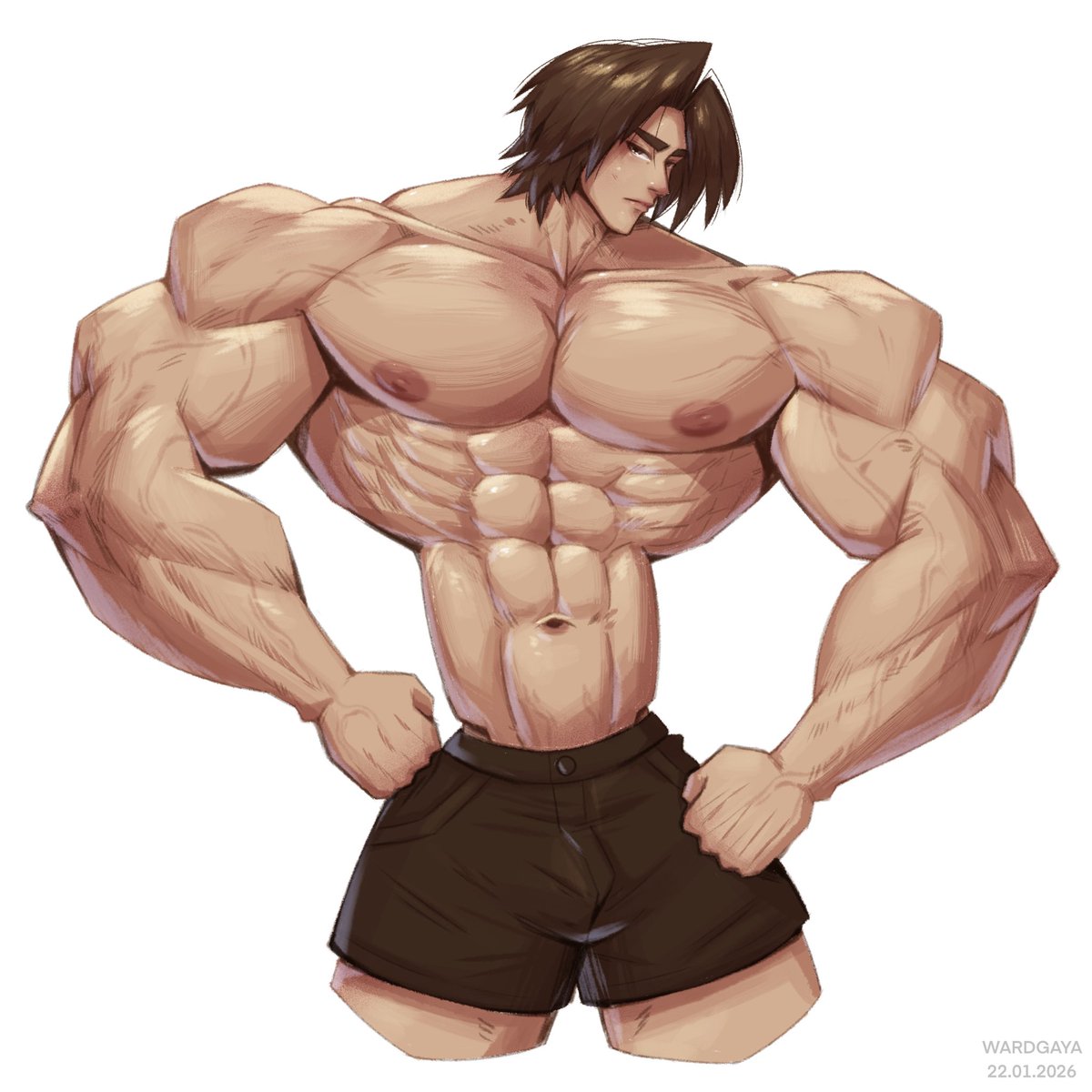 Ward_gaya's tweet image. Commission 

#bara #muscle #Commission