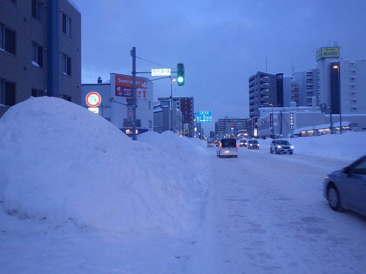 札幌開発建設部よりお知らせ】 札幌市内の国道では記録的な大雪のため