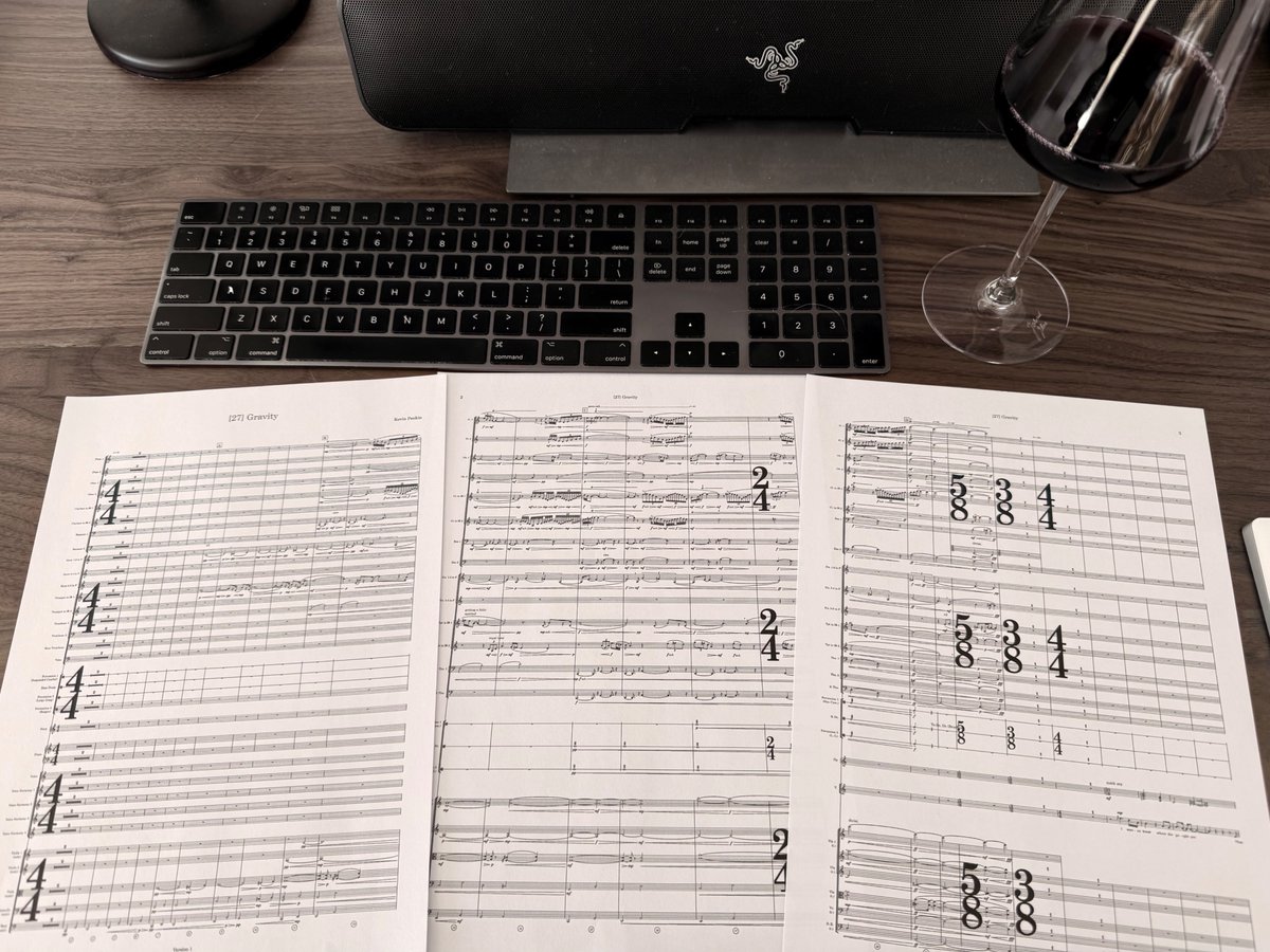 Beating the heat while preparing for a concert.