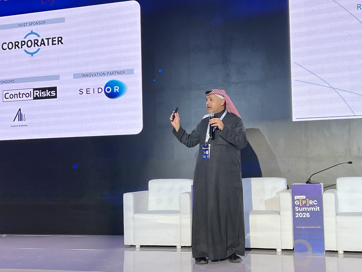 Corporater's tweet image. When #GRC is powered by data, insight turns into action.
Drawing from real-world experience, Eng.Thamer Al Hamed,MSE, Executive GM of GRC at a Confidential Government entity in KSA, shares how data-driven GRC is transforming organisational visibility and accountability.
#GPRC