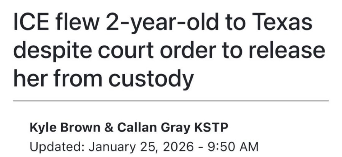 So ICE is trafficking children  in defiance of court orders. 

What are we doing here?