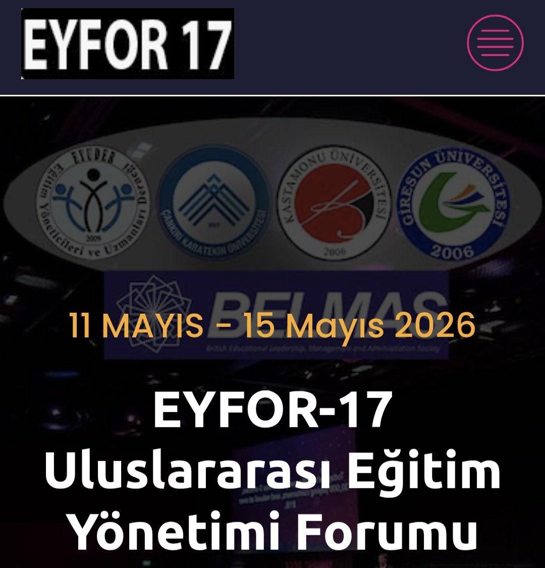 🎓 EYFOR-17 Uluslararası Eğitim Yönetimi Forumu’ndayım!

11–15 Mayıs 2026 tarihlerinde Antalya’da düzenlenen, EYUDER tarafından organize edilen EYFOR-17, eğitim yönetimi alanında ulusal ve uluslararası paydaşları bir araya getiriyor.
#EYFOR17
#EYUDER
#EğitimYönetimi
<a href="/ademcilek/">Adem ÇİLEK</a>