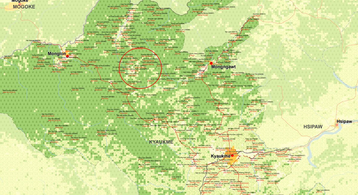 Kyaukmeの北西部でTNLAがSSPPの基地周辺にたむろして緊張が走っているとのこと。

各EAOでそれぞれの歴史的思惑があり、縄張り論争には終わりが無い。今回の背景はわからないが、国軍がいないと紛争が起こる、と国軍に口実を与えてしまうのが心配。