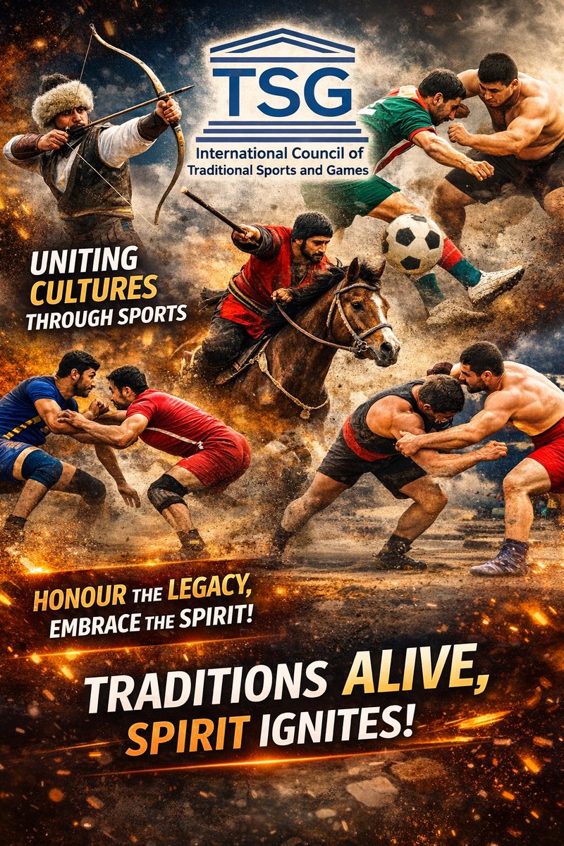 theictsg's tweet photo. Traditions don’t belong to the past — they power the future.

🌍 Traditional Sports unite cultures
🔥 Heritage fuels spirit
🏛️ Legacy becomes action

Honour the Legacy. Embrace the Spirit.
Traditions Alive. Spirit Ignites.

#ICTSG #TraditionalSports #CulturalHeritage #Sports https://t.co/VtjSvABCx3