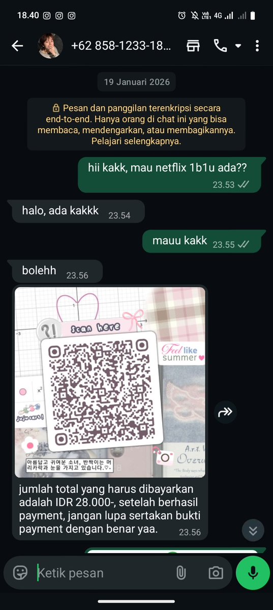 studyjae1's tweet image. guyss yang suka beli apps prem hati hati banget sama ini orang, scammer ternyataa @ewallcet. jadi dia kasih akun netflix dengan pass yang salah berkali kali. nominal sih gak seberapa cuma kecewa aja soalnya pertama kali di tipu 😔 #zonauang #zonajajan
