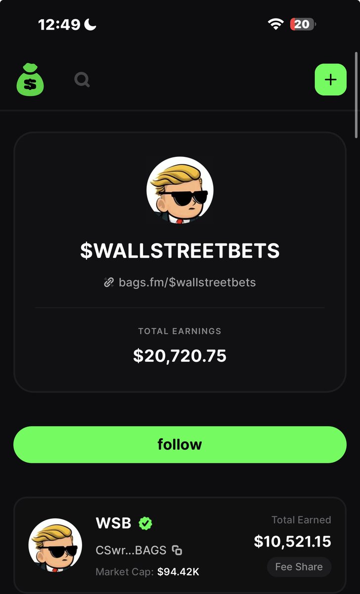 We moon soon guys 
<a href="/wallstreetbets/">wallstreetbets</a> is currently active and just claimed fees recently $WSB

CSwrPvw6urUC1G3JaxnrkG1BN8uErMQjWD9vjugQBAGS