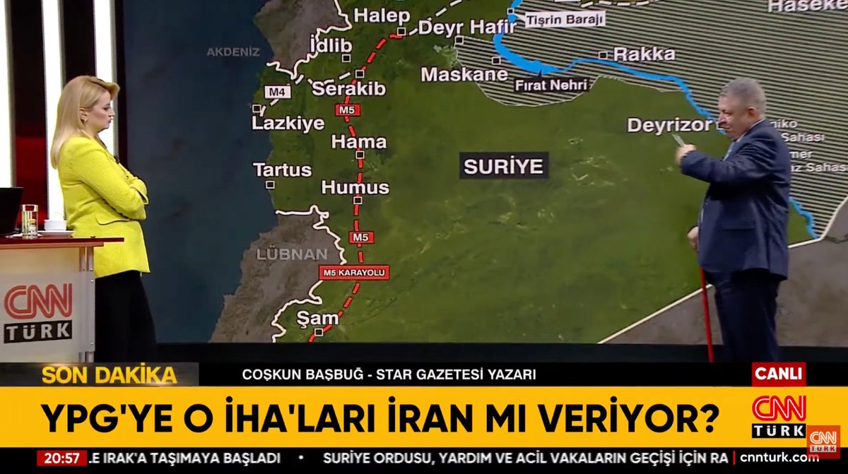 Tam Amerika'nın CNN'si!
Bir tek adlarında "TÜRK" kalmış.
Gece boyu İran aleyhtarı yayınlar, KJ'ler, sunumlar yaptılar.
Ekrana çıkardıkları İsrailciler, İran'a hücum ediyorlar. Gazetecilik değil, etki ajanlığı yapıyorlar.

-YPG-PKK yıllardır, maaşını, silahını, zırhlı araçlarını