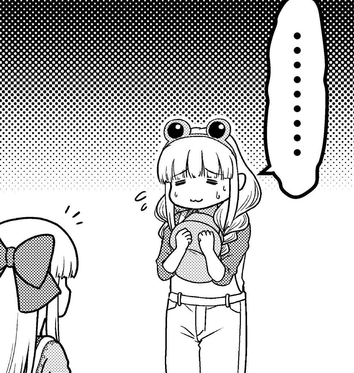 マンガ描いてる途中は上げられるものが無くてフリーレンみたいな顔になっちゃう🐸💦