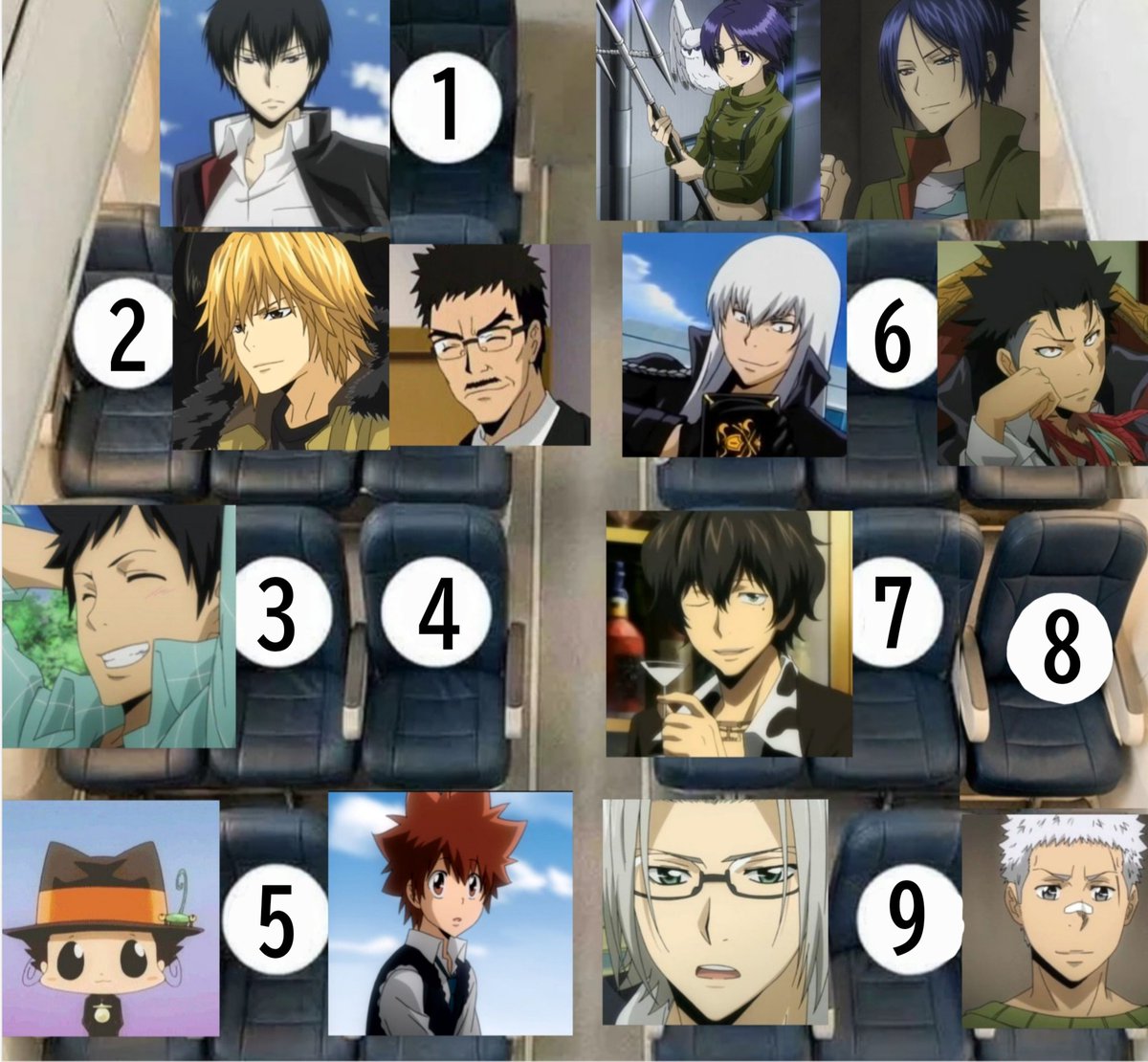 hibari111777's tweet image. これからとある🇮🇹のマフィア達と10時間のフライトです✈️
あなたならどこの座席に座りますか？