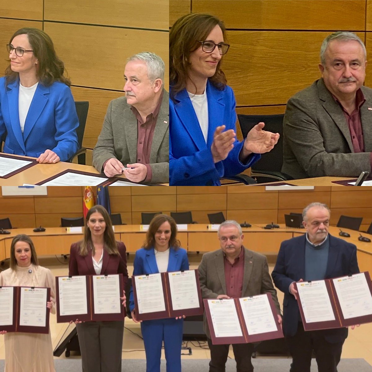 📑 Acto de la firma del Acuerdo de Anteproyecto de Ley del Estatuto Marco del Personal Estatutario que #NosUne al conjunto de profesionales de los Servicios de Salud

👤 Humberto Muñoz (SG FSS-CCOO) atenderá a los medios en rueda de prensa

ℹ️ Infórmate

𝐒𝐈𝐍 𝐑𝐔𝐈𝐃𝐎𝐒