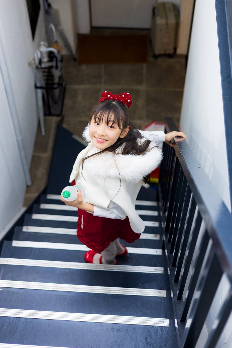 あーちゃんページ マフラー今年は赤🧣❤️