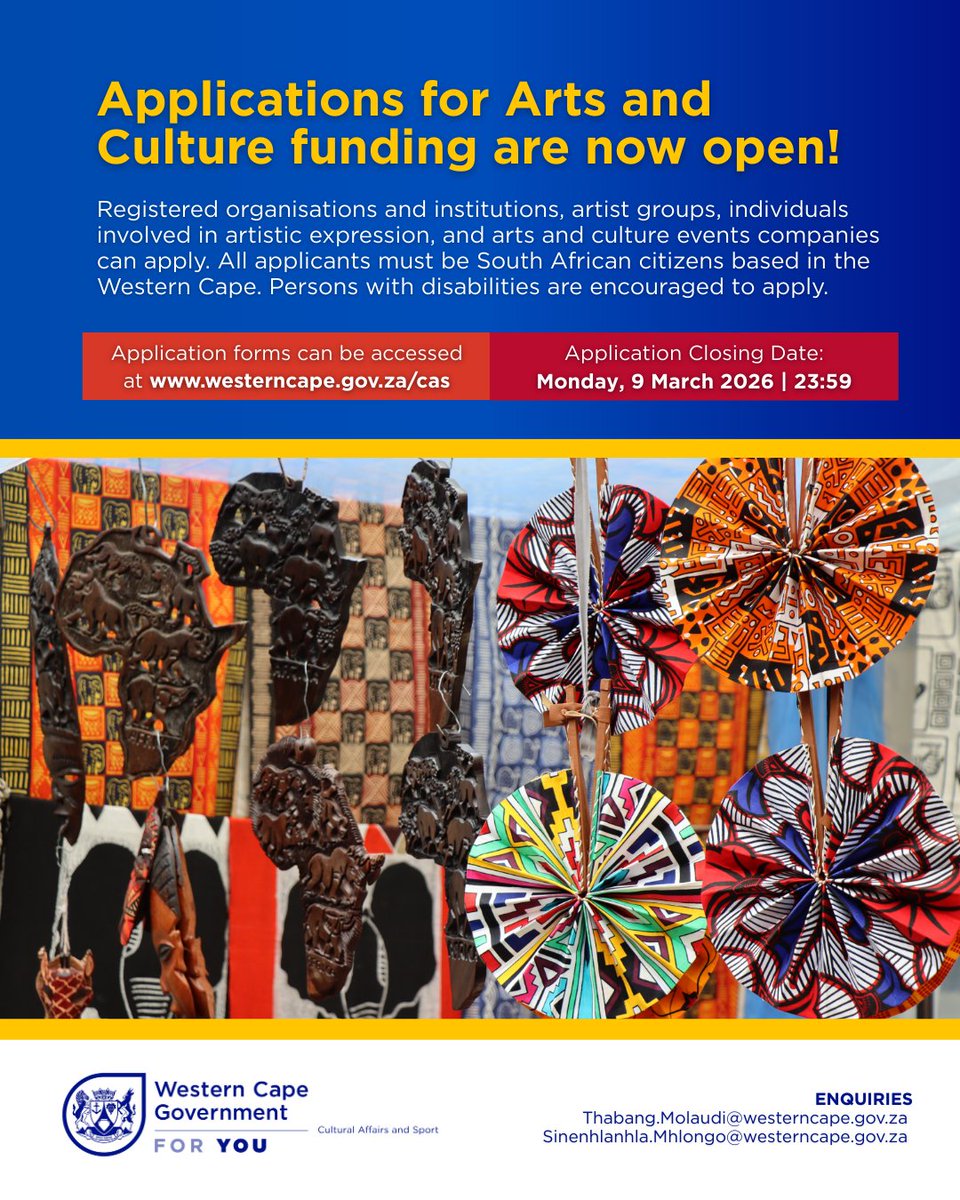 Western Cape Government Cultural Affairs & Sport tweet media