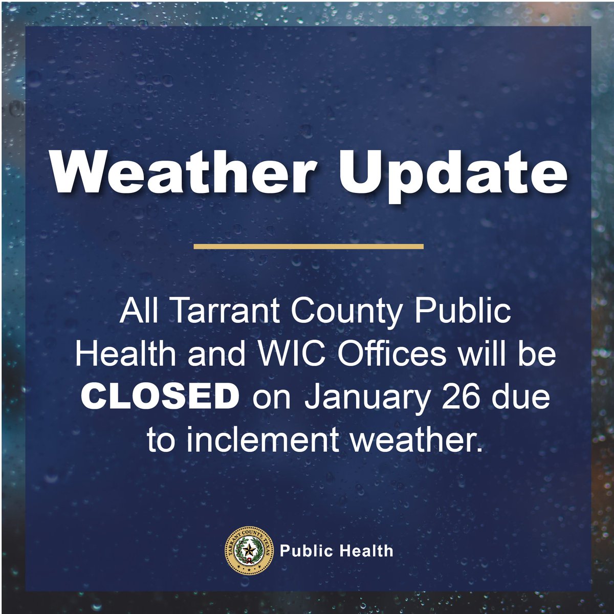 Tarrant County Public Health tweet media