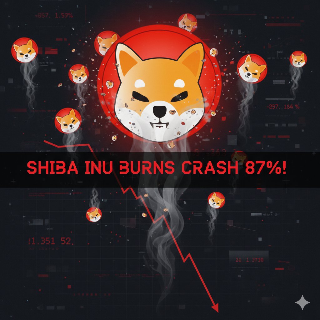 🔥 Shiba Inu burns crash 87%! Only 647K SHIB burned in 24h vs 4.8M before,  reflecting the crypto slump with BTC < $90K. Are you holding or watching?  👀 #SHIB #Crypto