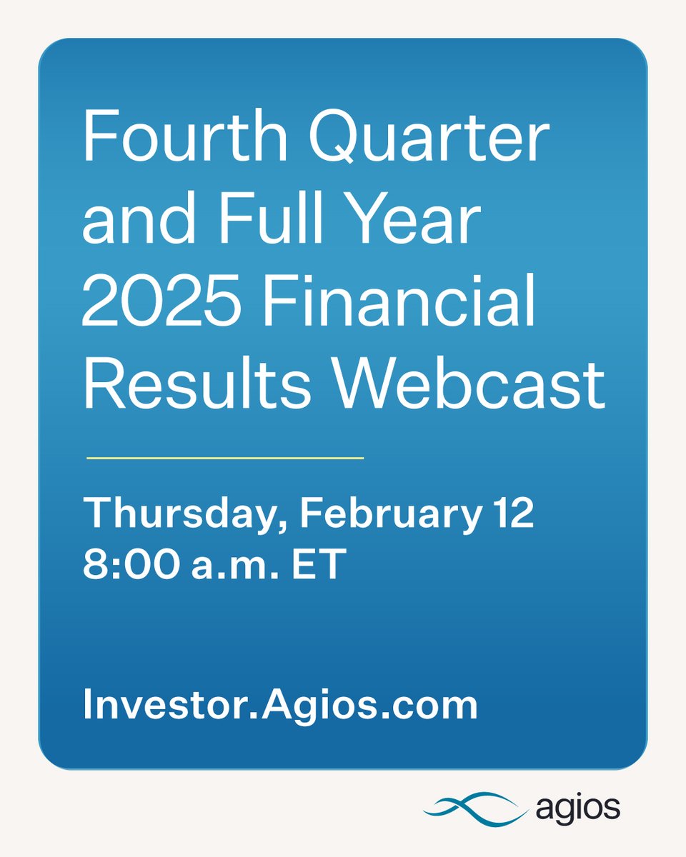 Agios tweet media