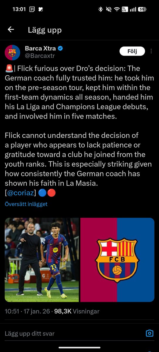 Just last week they were crying publicly all the way up to the president and first team coach about young talent Dro (18) leaving them for PSG 🙄😂  #itsokwhenwedoit #barca