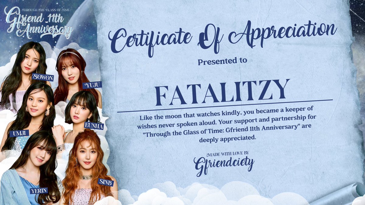 Thanks so much for having Fatalitzy on board. Can’t wait to team up again soon, <a href="/GFriendciety/">☆ ͡ 여자친구 Starlit Promise 𝖤͟𝗅͟𝖾͟𝗏͟𝖾͟𝗇!🌙</a> 🌃