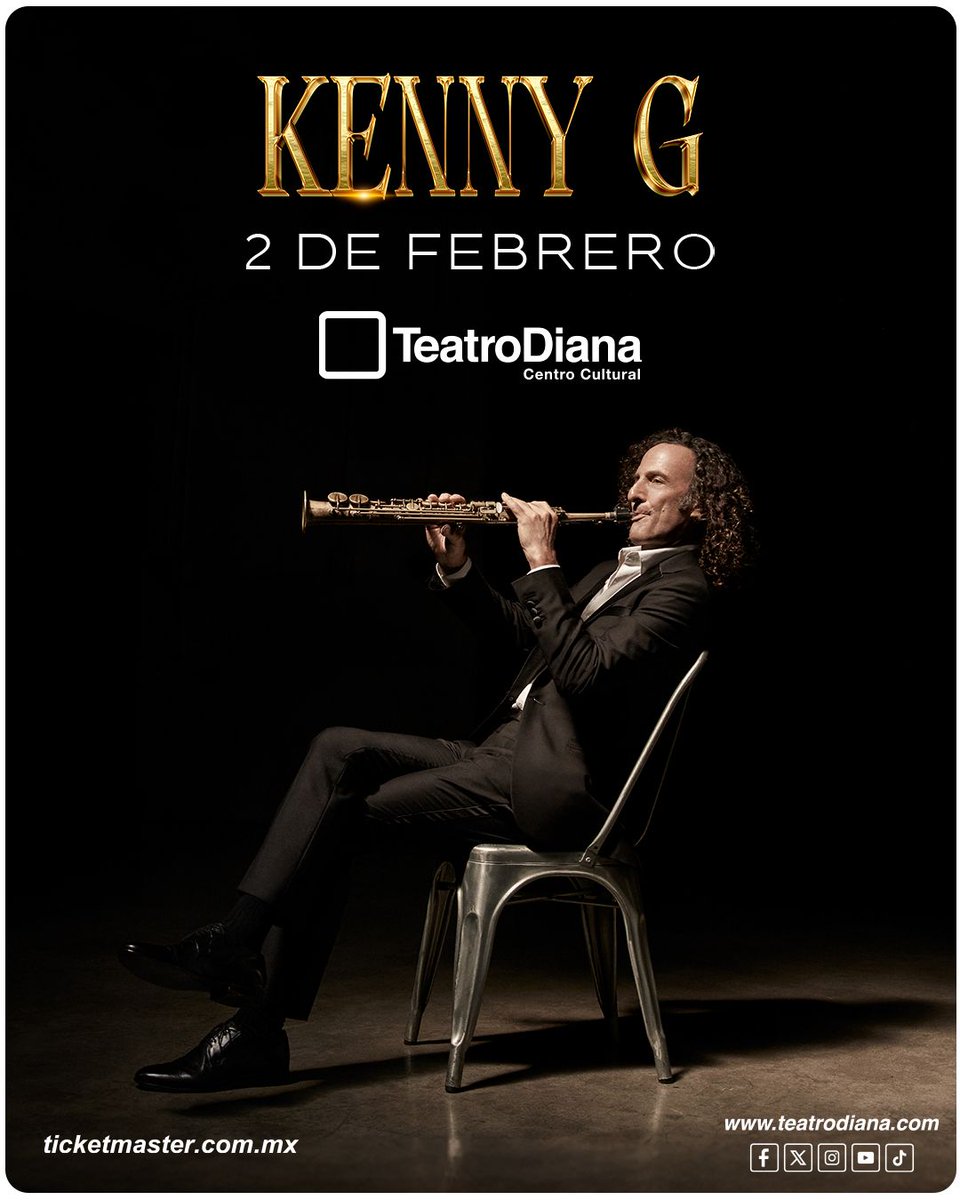 #COMPARTEYPARTICIPA 🎷. Iniciamos la semana de lujo con una dinámica para todos los amantes del Sax.
Tengo 1 cortesía doble para disfrutar de Kenny G el próximo lunes, y que quiero compartir con algun@ afortunado.
#elcafecitoporlamañana ya al aire.
 ☺️📻☕🎷🎺🎧🎶🎵🎹🎤