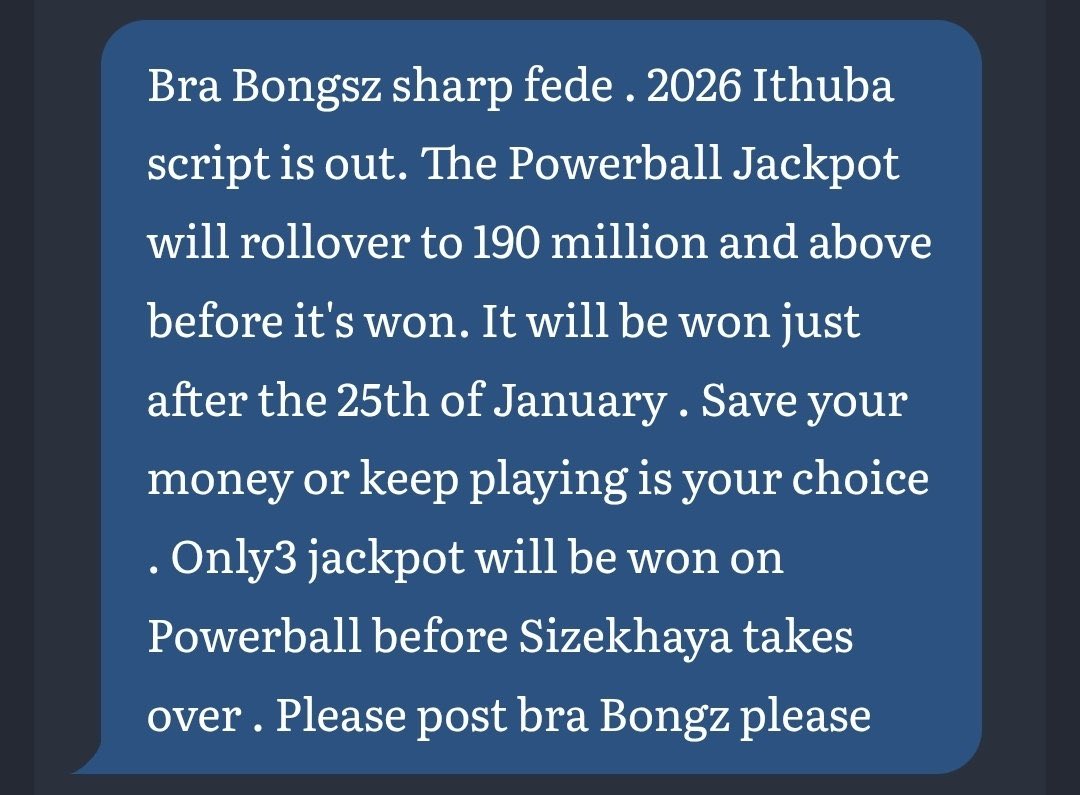 TholisoN's tweet image. Fam😳. I was just thinking of playing lotto but now I am seeing this? Are people spreading lies or where there is smoke there is fire? 
#lottery