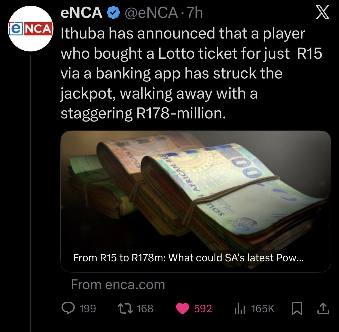 TholisoN's tweet image. Fam😳. I was just thinking of playing lotto but now I am seeing this? Are people spreading lies or where there is smoke there is fire? 
#lottery
