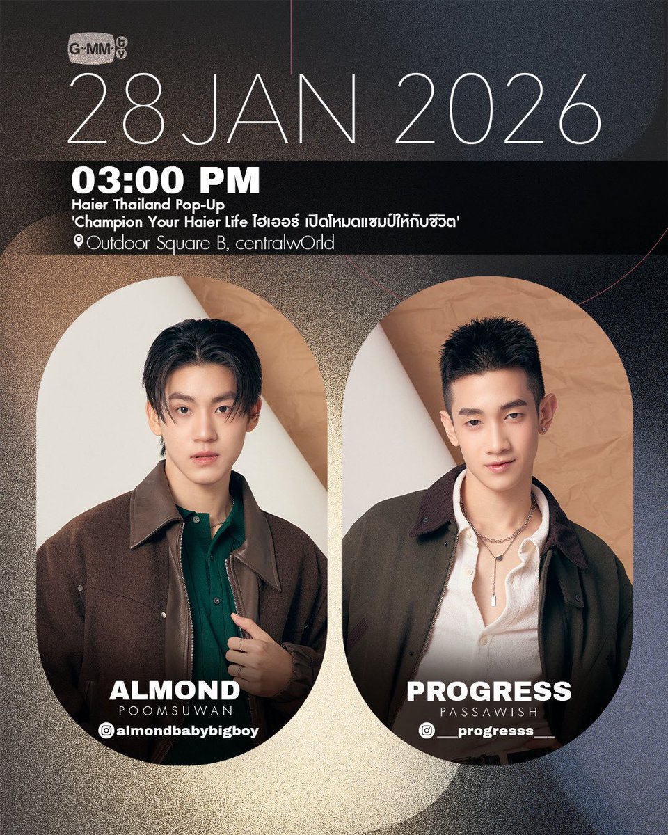 GMMTV's tweet image. [Update] Artist Programs &amp;amp; Events

#GMMTV