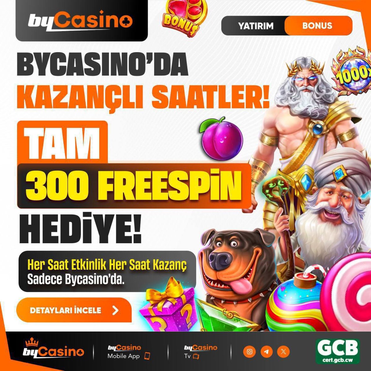 🎉 Bycasino'da Happy Hours Saatleri!

🔓 KOD : HAPPYHOUR

⏰ cutt.ly/bycasino2026

🔞 The Dog House - Pragmatic Play’in Popüler Oyununda Özel Freespin Al!

💵 100 TL - 600 TL Arası Yatırımlarda Geçerli

cutt.ly/bycasino2026?i…