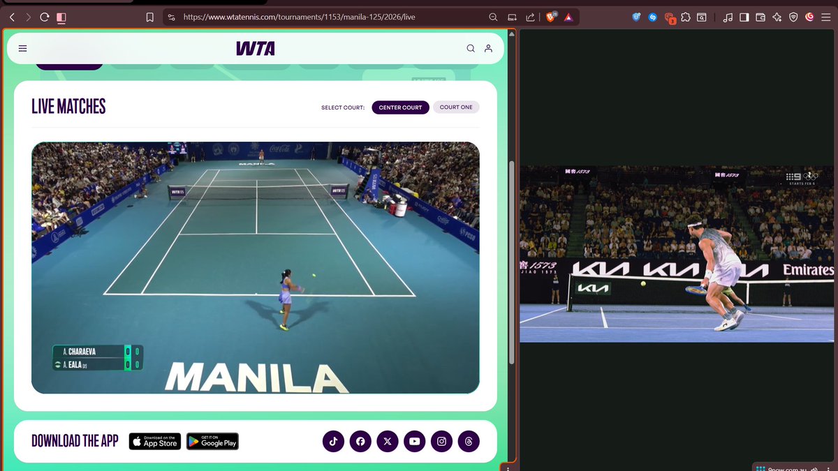 Orbiting_44's tweet image. Shelton-Ruud match happening at the same time as Alex Eala's match be like:

#AusOpen #PhilippineWomensOpen #PWO #WTA125