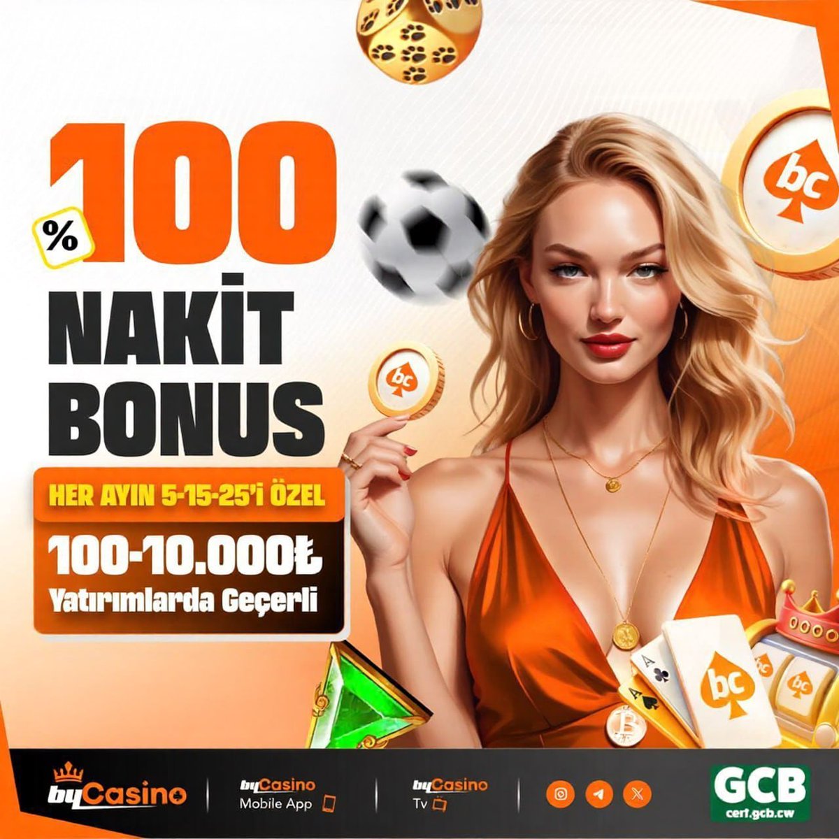 😍 %100 NAKİT BONUS HER AYIN 5-15-25'i ÖZEL

⚡️ cutt.ly/bycasino2026

✅ Alanlar: Slot , Canlı Casino ve Spor!

🔓 Kod: BYOZELGUNLER

😃 Türkiye'nin En Çok Kazandıran Sitesi Bycasino! cutt.ly/bycasino2026?i…