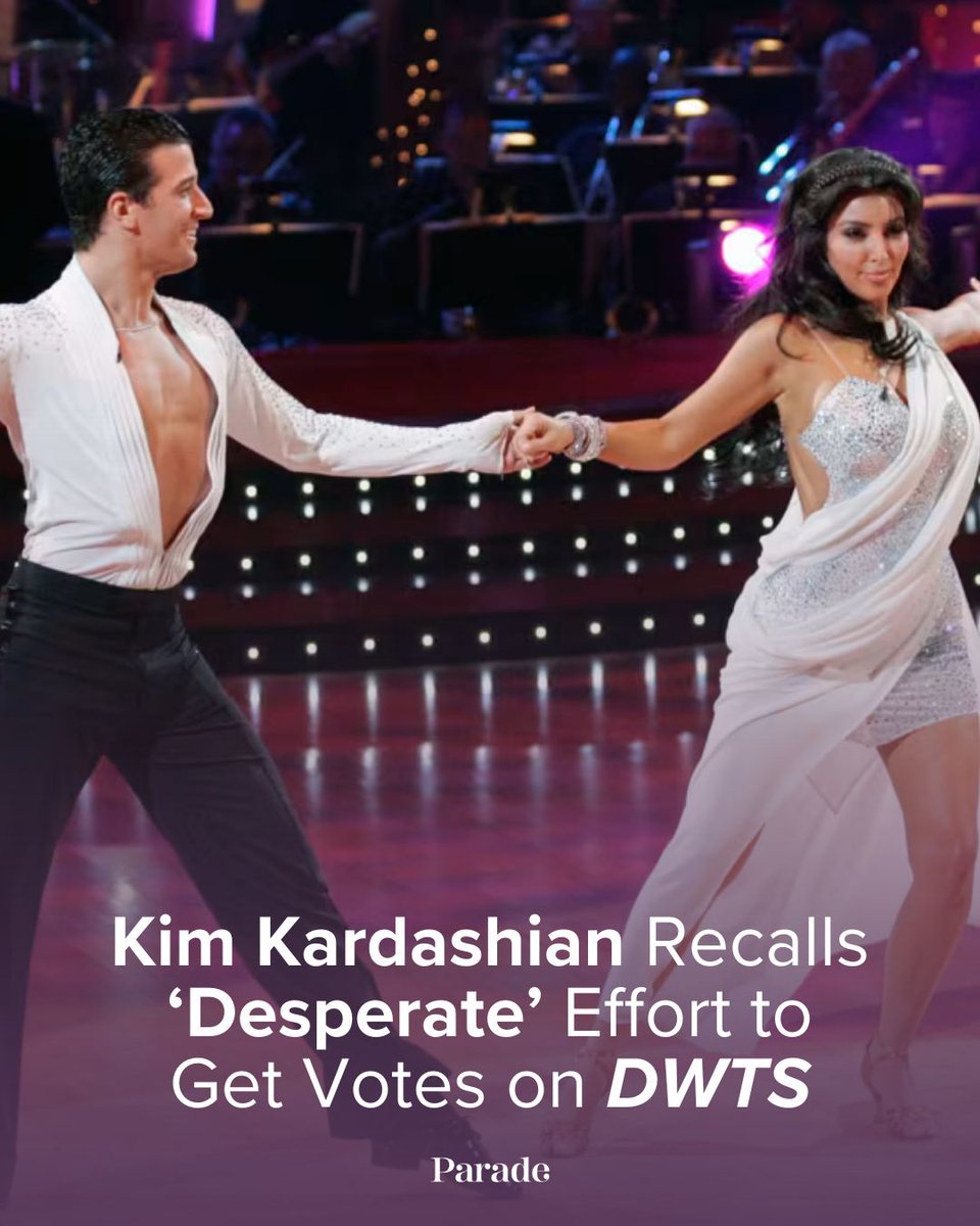 ParadeMagazine's tweet image. Kim Kardashian recently revealed that she made "Vote for Kim" t-shirts when she was on #DWTS to get votes!

Read more at the link below.
bit.ly/3NDamHA

#KimKardashian