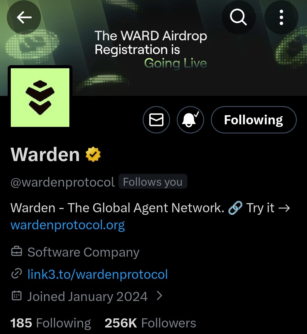 Luqman_221's tweet image. If $WARD distribution is tied to Warden followbacks, I’m already sitting in the 6 figure tier. 

Now tell me, how many Warden team accounts follow you? 🫵