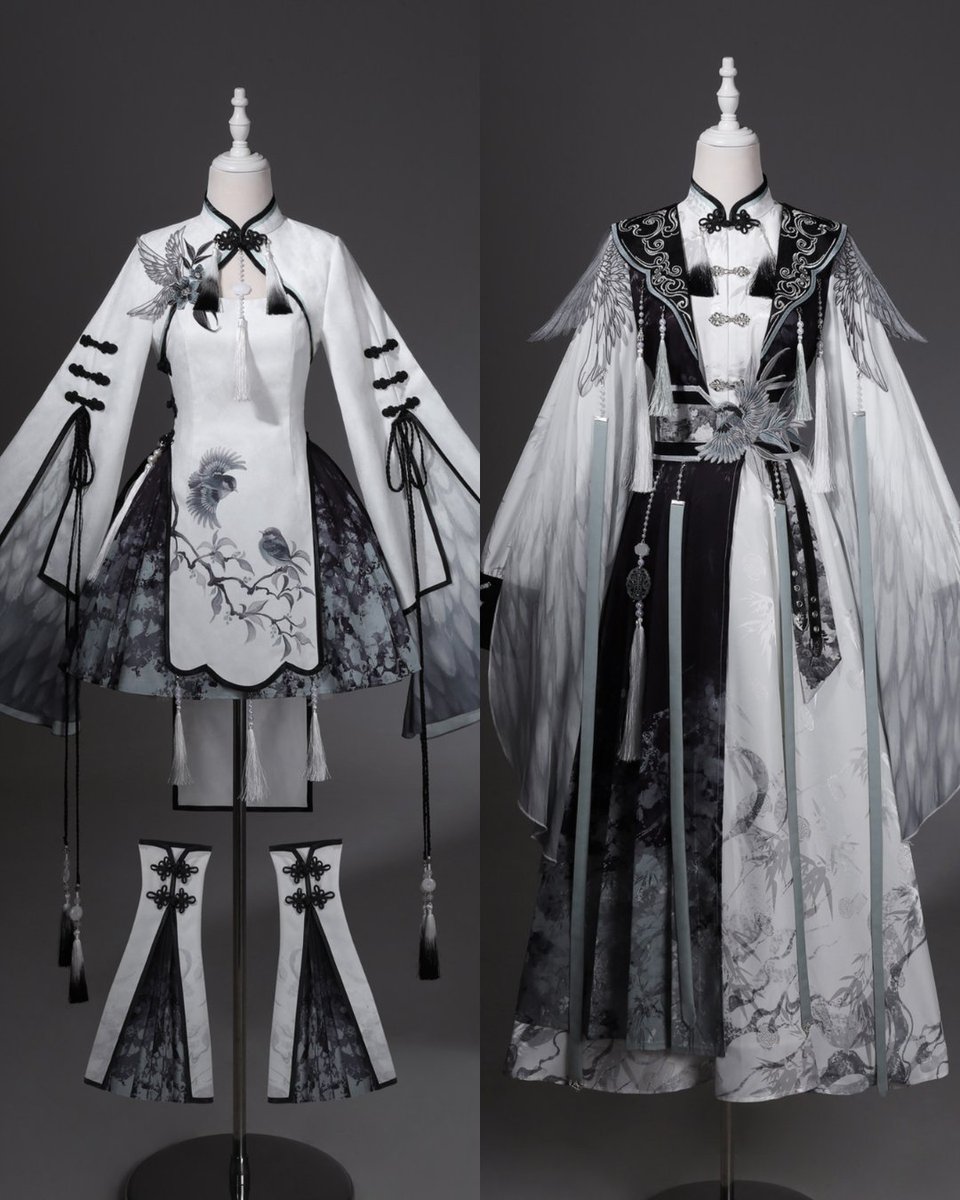 Belchic7's tweet photo. 🕊️🖤白黒の霊鳥が舞うチャイナロリータ🖤🕊️ https://t.co/MrzFWAYZqe