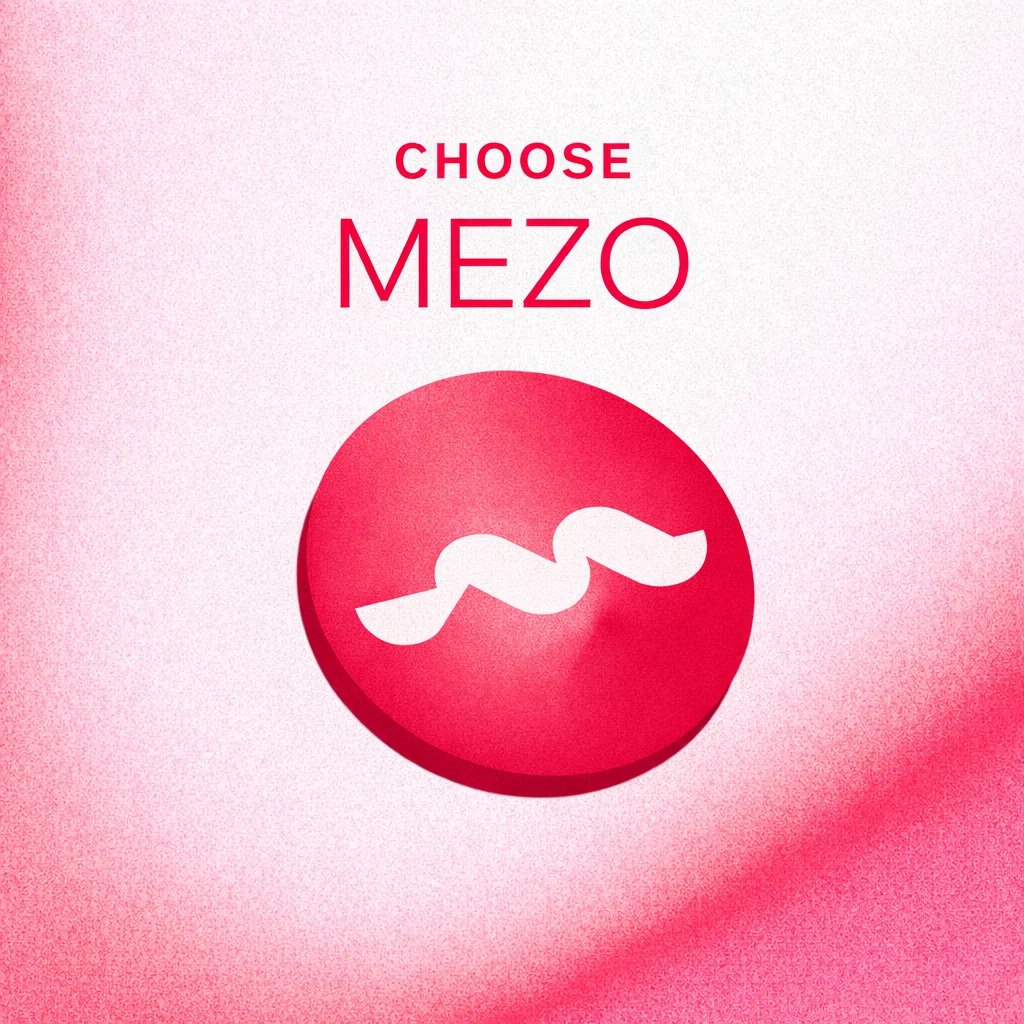 mirmalnir's tweet photo. Choose Mezo.  
Choose BTC-locked yields from real activity.
Choose Bitcoin-native DeFi.
Choose MUSD backed by BTC.
Choose privacy in a circular economy.
Choose rewards for long-term holders.
Choose the future of Bitcoin.
Choose the best community.
Choose $MEZO. https://t.co/kFGkHDJjx7