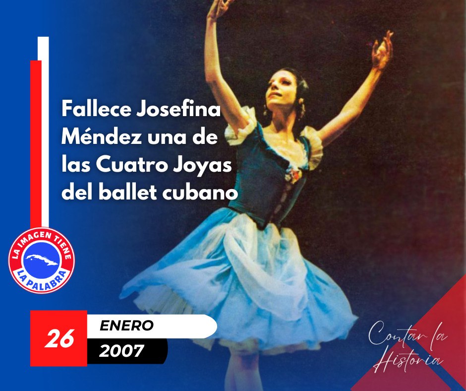 Un día como hoy fallece Josefina Mendez una de las Cuatro Joyas del Ballet cubano. #CubaViveEnSuHistoria #PorCiroRedondoTodo #CiegodeAvila