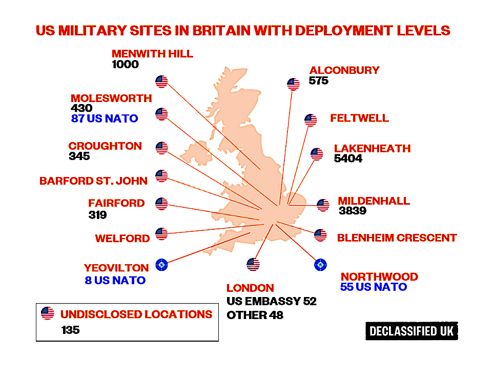 Until these American troops go home, Britain is not a sovereign country

France has been fine without US bases and troops since 1966

It's time for Britain to take back control