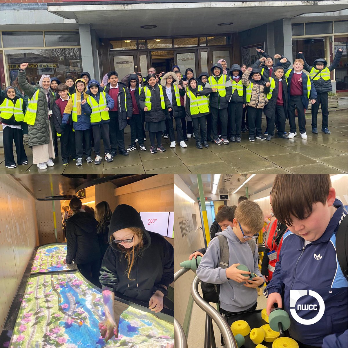 CominoNWCC's tweet image. Pupils from @StPeterPaulPri, Holy Family (Rochdale), @stmonicas and @Abraham_Moss Primary welcomed the #InspirationTrain up north at East Lancs Railway, Bury. Perfect timing as it marks 200 years of rail - packed with science &amp;amp; careers activities!
#CominoNWCC #Rail200 #STEM