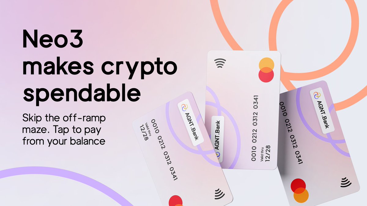 40-50 million digital nomads globally. Most live in crypto, earn in  stablecoins, but struggle with local residency banking. A bank account  requires a utility bill. Neo3 requires a wallet signature. Global spending
