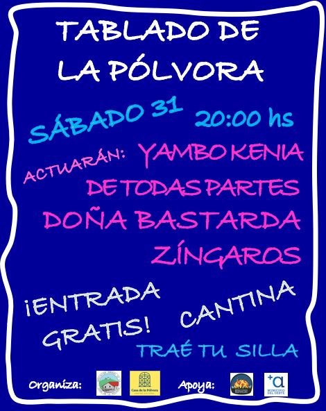 Desde que arranqué en la casa de la pólvora soñaba que el barrio volviera a tener un tablado. Gracias a un grupo maravilloso de vecinos eso es posible. Porque un tablado no es ver algunos conjuntos, es estar juntos, en familia, noche tras noche. Respirando el carnaval.