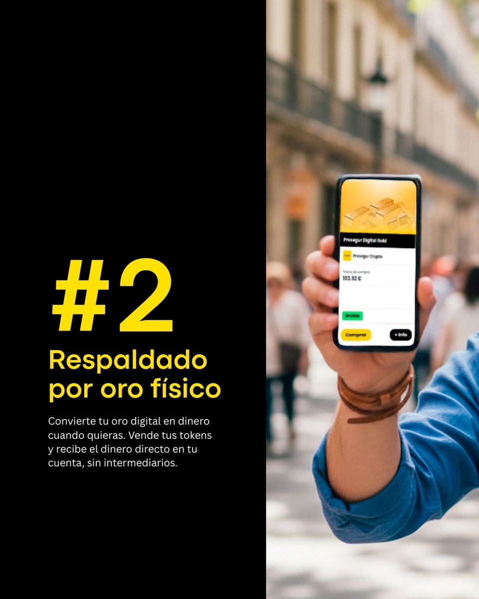 El oro mantiene su valor. La forma de invertir en él evoluciona. Prosegur  Digital Gold combina oro físico y gestión digital, con liquidez y acceso en  tiempo real. 👉 Descubre cómo funciona