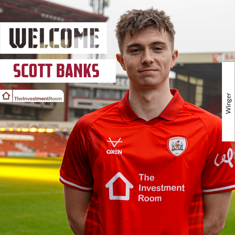 BarnsleyFC's tweet photo. 🤝 Welcome, Scott Banks!

The 24-year-old winger joins on loan from Bundesliga side FC St. Pauli until the end of the season ✍️