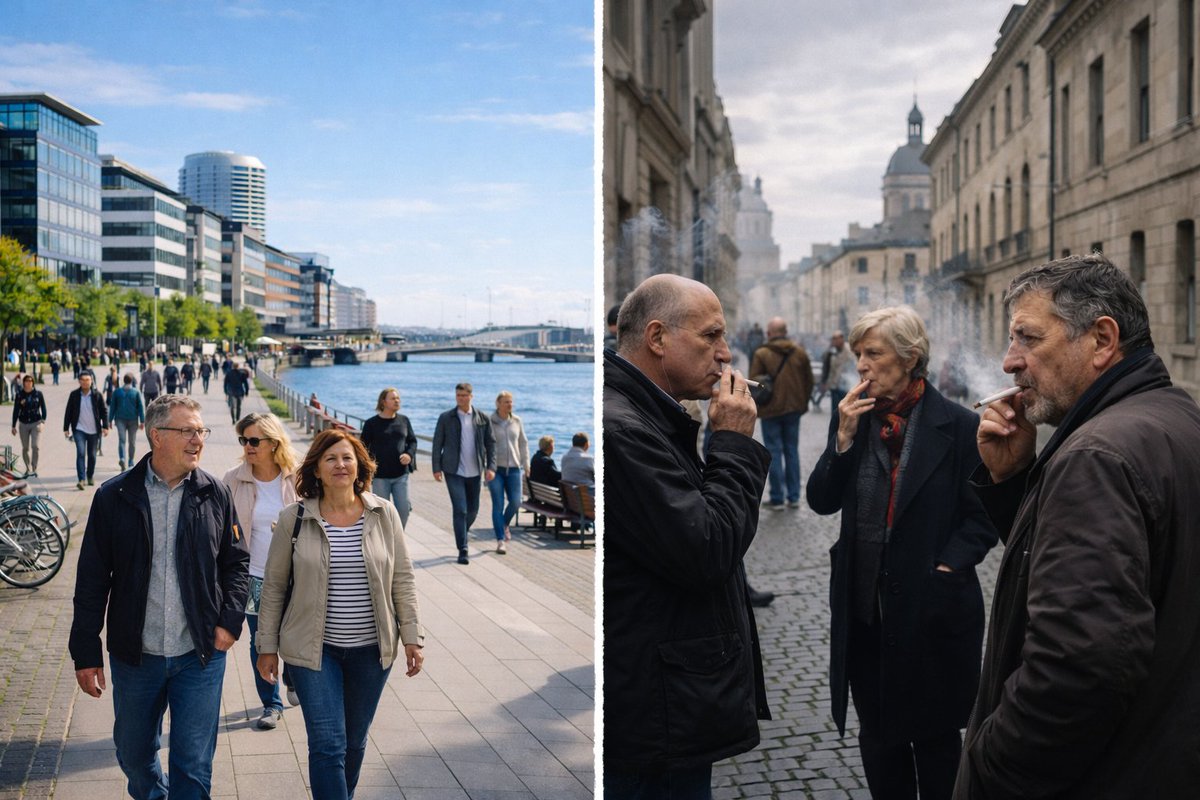 quitlikesweden's tweet photo. Sweden’s drop in smoking isn’t just about high taxes, ad bans, and smoke-free laws — many EU countries have similar policies without the same results.

What sets Sweden apart is long-term access to snus.

#QLS #TobaccoHarmReduction #EvidenceBasedPolicy