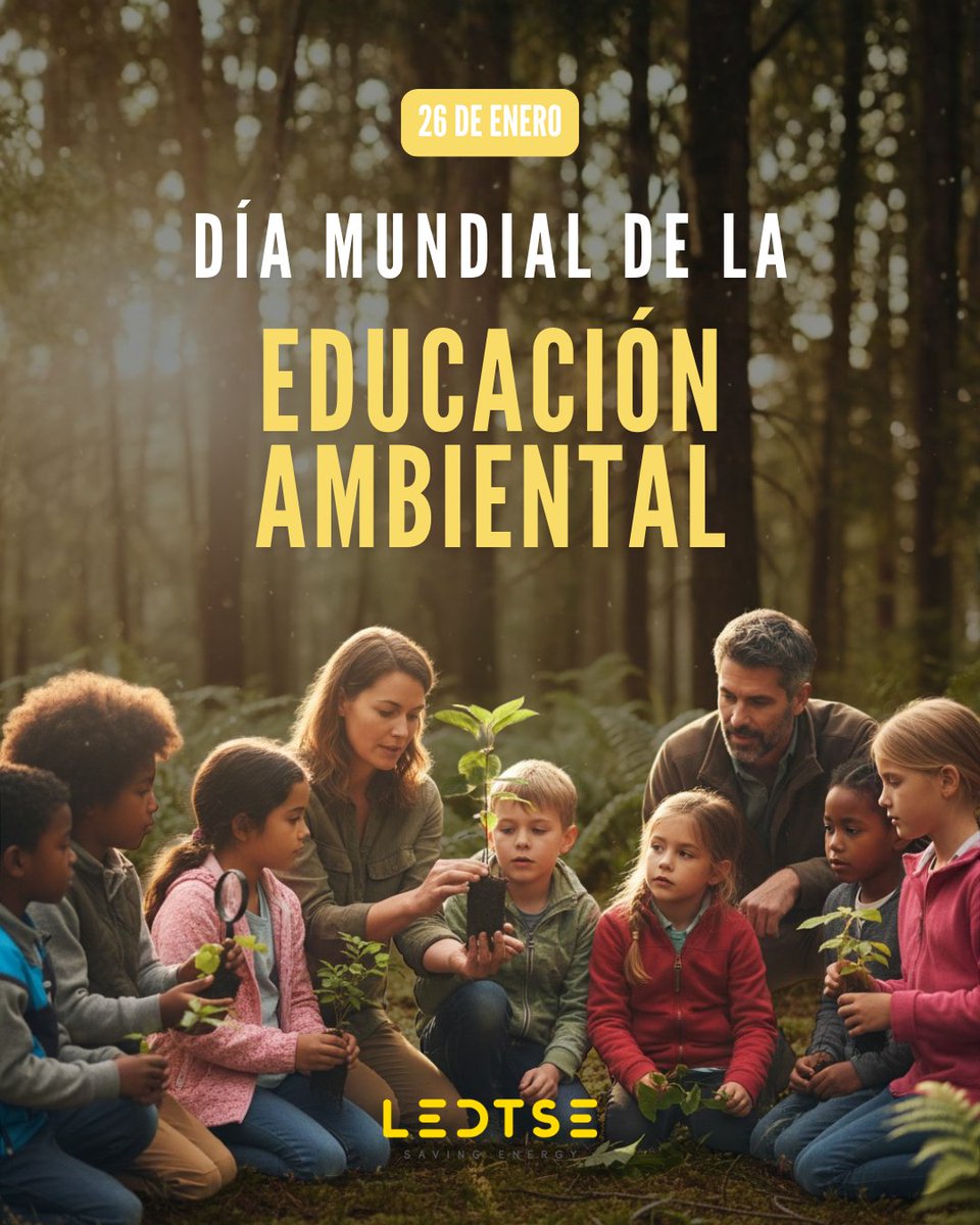 🌍 Con motivo del Día Mundial de la Educación Ambiental, recordamos la importancia de comprender cómo producimos y consumimos energía.

👉 Solicita tu estudio personalizado gratis en ledtse.com/placas-solares…