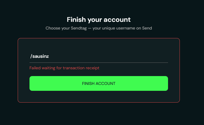 SausinZ's tweet photo. @Send Can't finish my account. Tried everything: mobile app, web app, different browsers. https://t.co/78ImL4G7qV