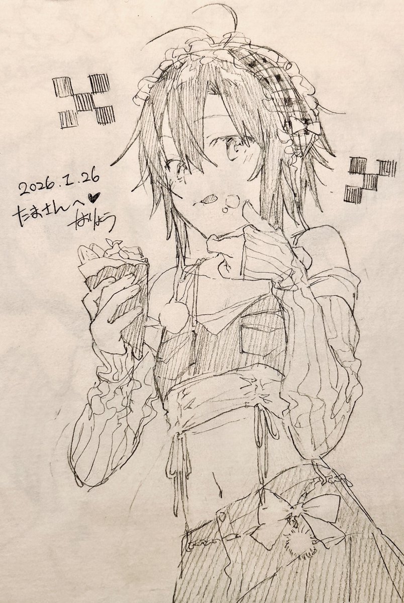 mugi_tamagop's tweet image. 葉涼さんにかいてもらった😭🙏絵うめ〜 表情があざと良〜 おへそたまらん