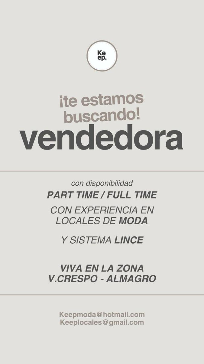 Envianos tu Cv 👇🏻