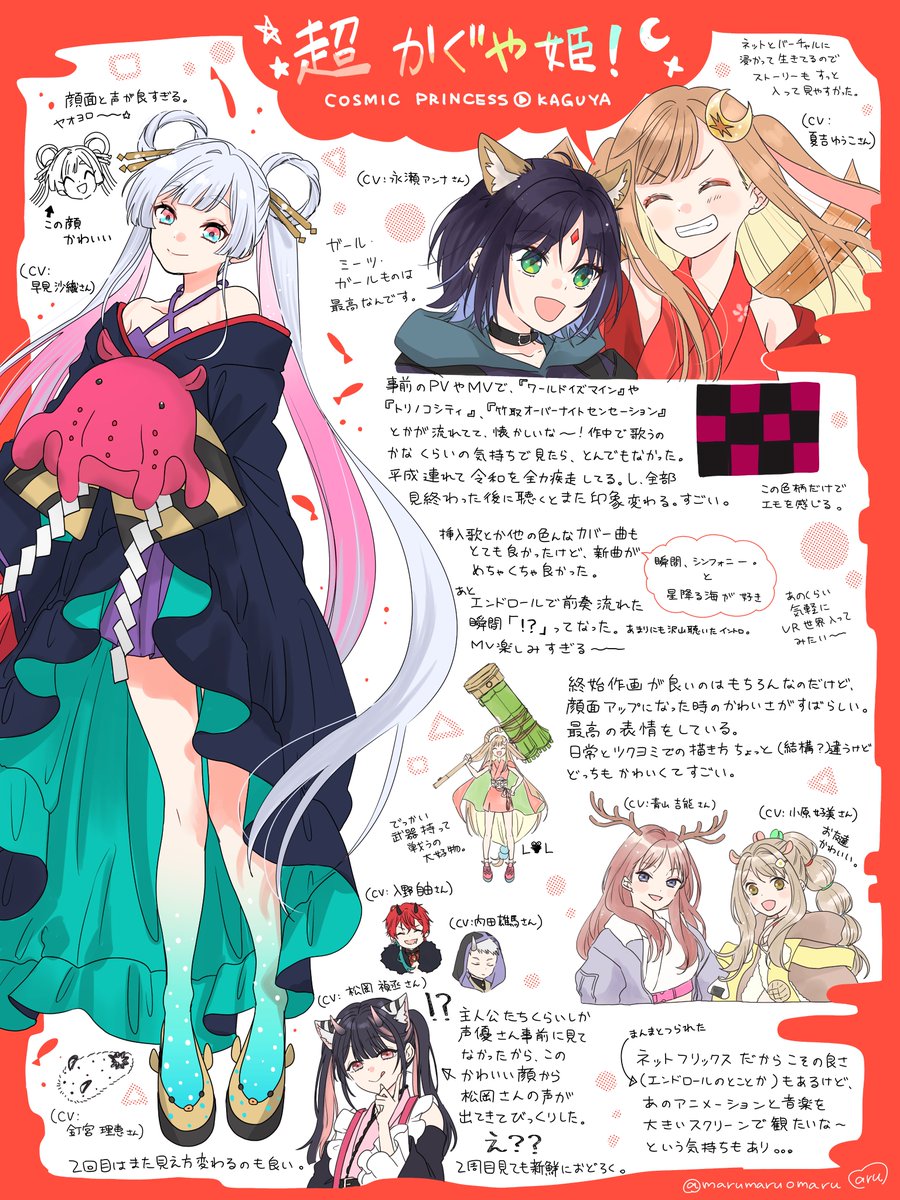 超かぐや姫を見た感想(ネタバレのこと考えるとかわいいしか言えなくなる)