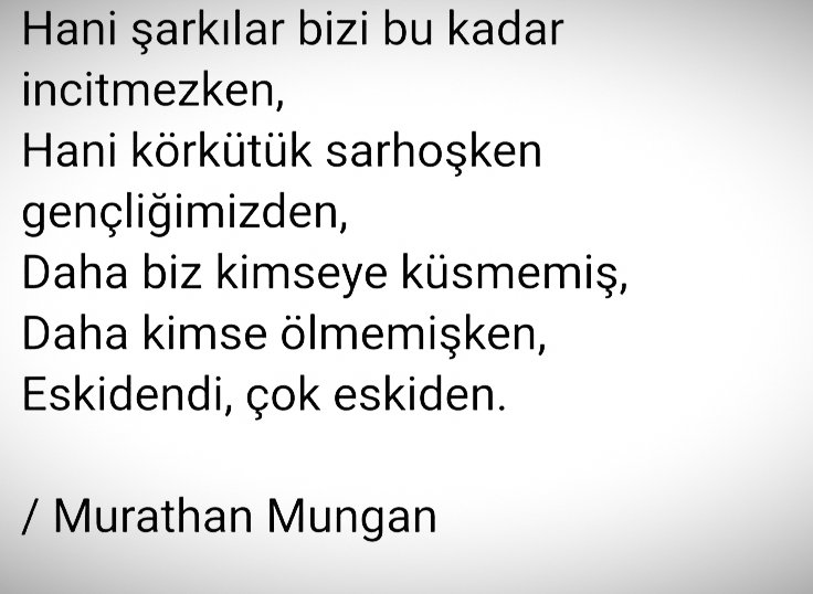 Bir film, bir şarkı, bir şiir